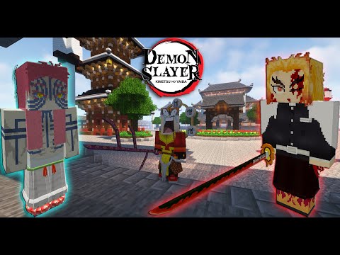 BREATHING, BLOOD DEMON ARTS, CHARACTERS, CLOTHING AND MORE!  Review Demon Slayer Mod Minecraft