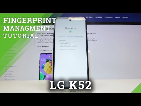 How to Add Fingerprint to LG K52 – Scan Fingerprint