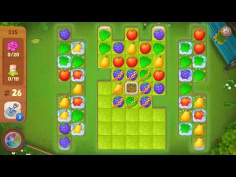 Gardenscapes Level 335 Walkthrough "No Boosters Used"