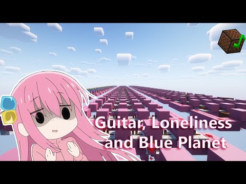 Unbelievable Guitar Solo in Minecraft - Lonely Planet Theme!