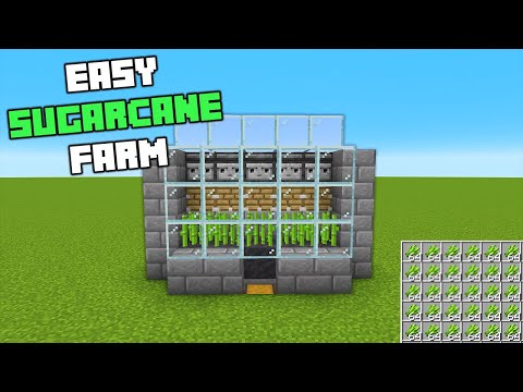 Minecraft: Easiest Automatic Sugarcane Farm! [1.20+]