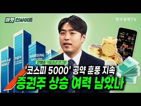 '코스피 5000' 공약 훈풍 지속…증권주 상승 여력 남았나 (안영준) / 비즈 인사이트 / 한국경제TV