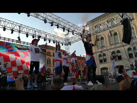 Doček vatrenih na Splitskoj rivi