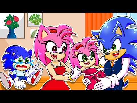 Don't Feel Jealous, Baby Sonic! Please Love Your Step Sister - Sonic the Hedgehog 2 Animation