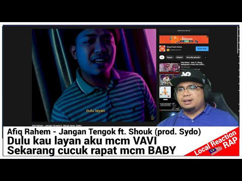 Afiq Rahem - Jangan Tengok ft. Shouk (prod. Sydo) | Reaction Video