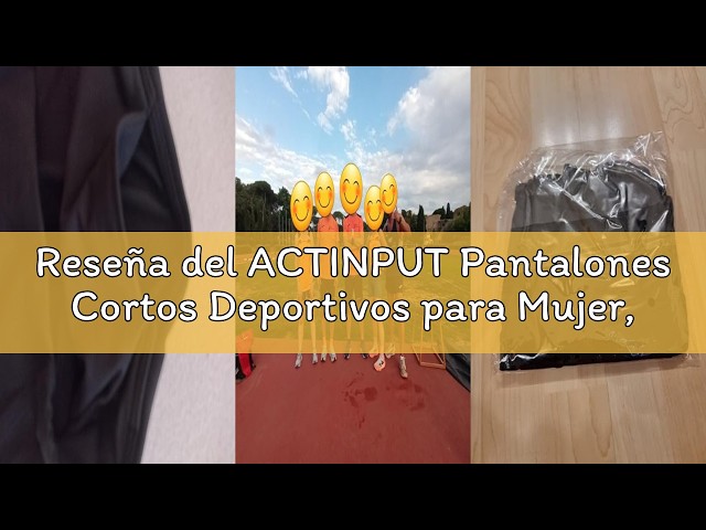 Vídeo relacionado con Pantalones Cortos Deportivos para Mujer, Pantalon Corto Ciclismo Gym Running Yoga Gym Fitness para Mujer con Bolsillos Mallas Cortos Verano No Transparente(Blanco,M)