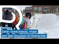 Wat te doen met veel sneeuw: 'Een iglo bouwen natuurlijk!'