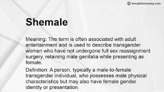 Shemale Meaning