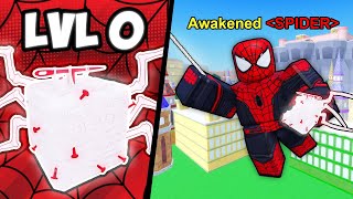 i Became SPIDER-MAN by Awakening the SPIDER FRUIT in Roblox Blox Fruits..