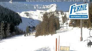 preview picture of video 'Fernie webcam time lapse 2011-2012'