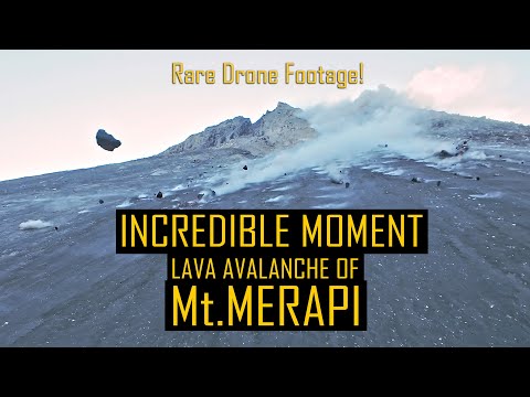 SCARY!! THE EPIC MOMENT OF MERAPI LAVA AVALANCHE!!!