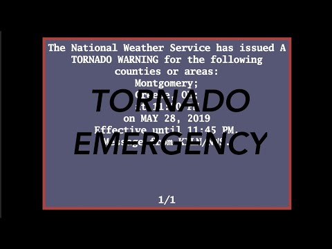 EAS Reenactment Mock: Tornado Emergency for Montgomery County, OH - 05/27/2019