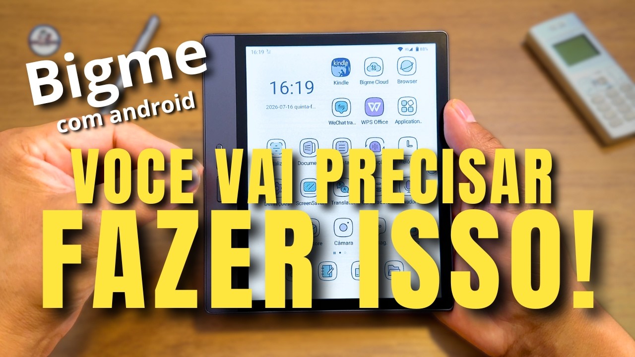 FAÇA ISSO antes de utilizar seu BIGME! E-reader com Android e Play Store