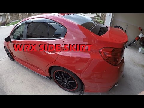 2017 WRX Side Skirts Install