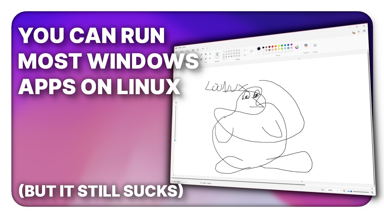 How to run most Windows apps on Linux, and why it won't really help