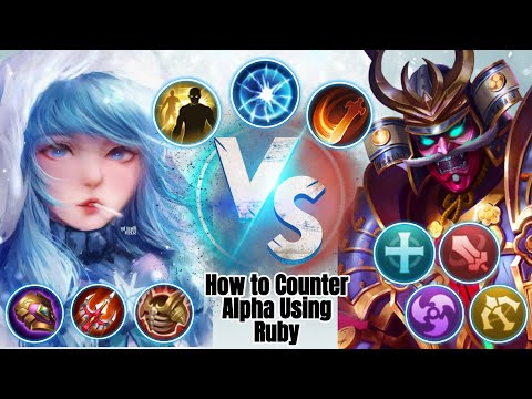 How to Counter Alpha Using Ruby ~ Full Lifesteal Build + Execute + Assassin Emblem ~ Mobile Legends