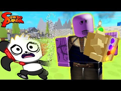 THANOS USED INFINITY SNAP TO DESTROY ME!? Let's Play as Thanos in Roblox Superhero Simulator