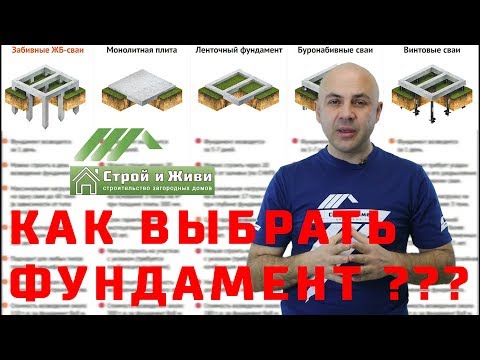 Как выбрать фундамент под дом??? От чего зависит выбор вида фундамента? Как выбрать фундамент под дом??? От чего зависит выбор вида фундамента?