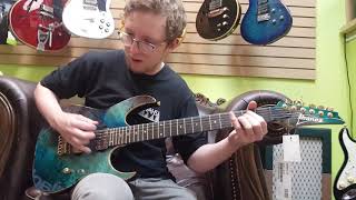 Video thumbnail for Ibanez Premium RG6PPBFX-TSR Tropical Seafloor finish electric guitar demo @ Basone, Vancouver Canada by BasoneGuitars
