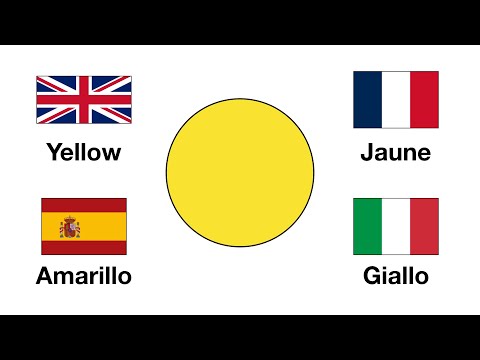 Colors In 4 Languages || English , French , Spanish , Italian.