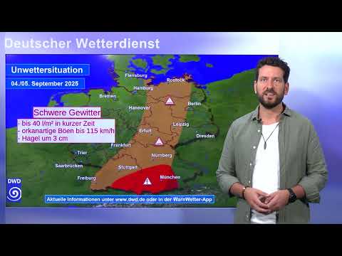 04.09.2025 Unwetterinformation - Deutscher Wetterdienst (DWD)