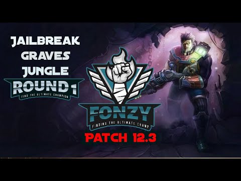 Gameplay of Jailbreak Graves Jungle - Season 12 Patch 12.3 -  League of Legends -  Round 1