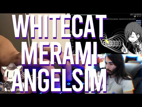 Moistrcitikal reacts to WhiteCat, Angelsim, Merami technique osu!