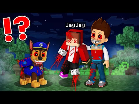 How JJ got Trapped by the PAW PATROL.EXE in Minecraft Challenge - Maizen JJ and Mikey