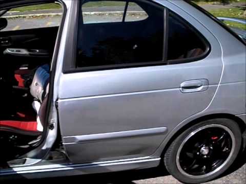 Nissan Sentra SeR Spec V 2 5L AEM intake, DC sports Headers, with Apexi catback
