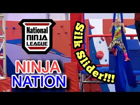 when she Runs a NNL Course Qualifier at Ninja Nation with the SILK SLIDER!!! Tie-Dye Ninja