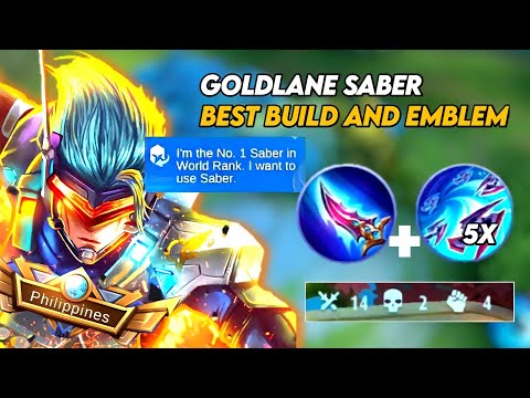I TURN MY ENEMY INTO FEEDER!! GOLDLANE SABER BEST BUILD AND EMBLEM