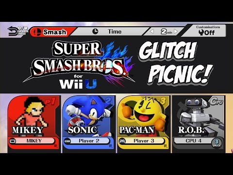 Super Smash Bros. for WiiU Glitch Picnic | Super Smash Bros 4 Glitches | MikeyTaylorGaming
