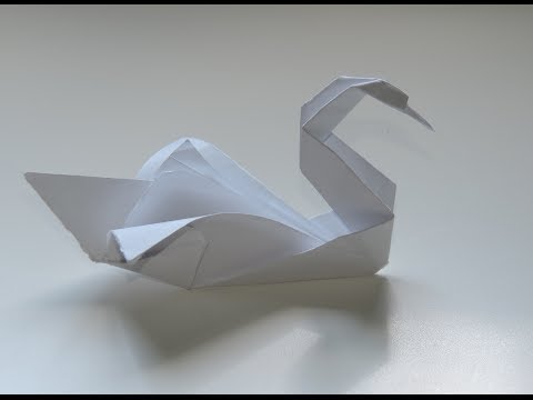 Origami Swan Easy Instructions. (Full HD)
