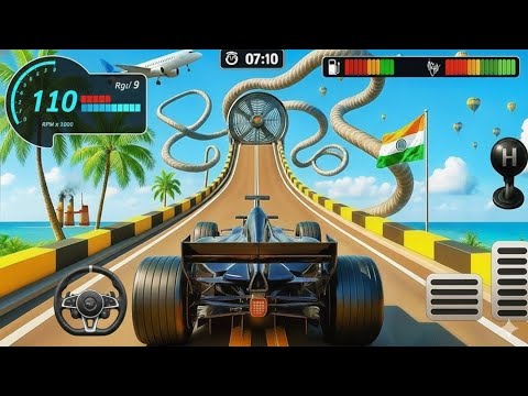 Formula Car Mega Ramp Extreme Racing - GT Car Formula Car Racing Stunts 3D - Android GamePlay 