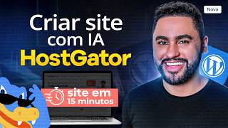 HostGator 2026: Como Criar Site do ZERO com IA em Minutos (Wordpress + Criador de Sites)