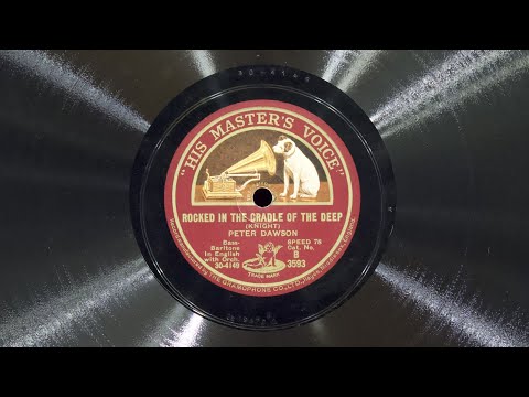 Rocked in the Cradle of the Deep • Peter Dawson (EMG Mark Xb Oversize Gramophone)