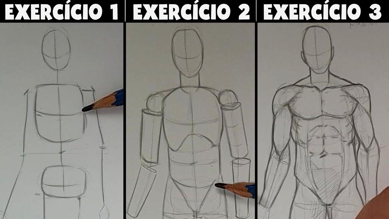 3 Exercícios para Aprender a Desenhar Anatomia