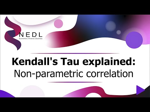 Kendall's Tau explained: Non-parametric correlation (Excel)
