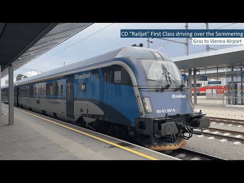 TRIP REPORT | Onboard Austrians Railjet | ÖBB | Graz to Vienna Airport | First Class