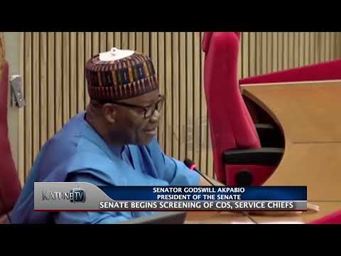 Senate begins screening of CDS, service chiefs, Senator Godswill Akpabio President of the Senate