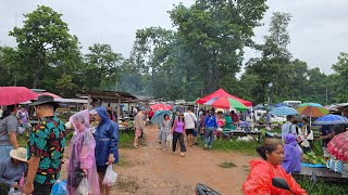 ตลาดนัดเช้า บ้านนาโพธิ์กลาง อำเภอโขงเจียม อุบลราชธานี #อาหารตามฤดูกาล #food