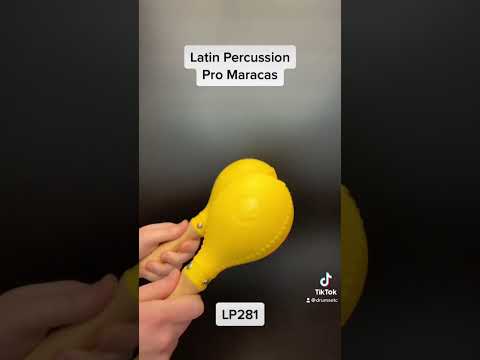 Latin Percussion LP281 Professional Maracas - Yellow/Natural image 4