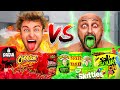 THE ULTIMATE SPICY VS SOUR CHALLENGE!! (ft. World's Strongest Man & Veshremy)