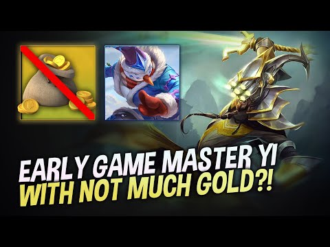 EARLY GAME MASTER YI WITH ALMOST NO GOLD - COWSEP