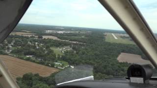 preview picture of video 'Landing the Cherokee 140 in Pittsburg KS 07/25/13'