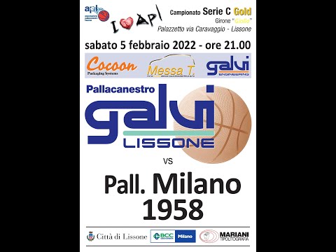 2022 02 05 Galvi Lissone vs Pallacanestro Milano 1958