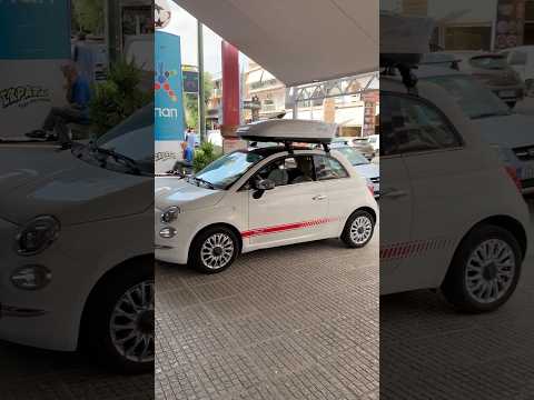 Μπαγκαζιέρα Οροφής MENABO Mania 400 LT σε Fiat 500-thumb-1