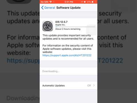 How to update to iOS 12.5.7 on iPhone 5s,6 and 6plus.
