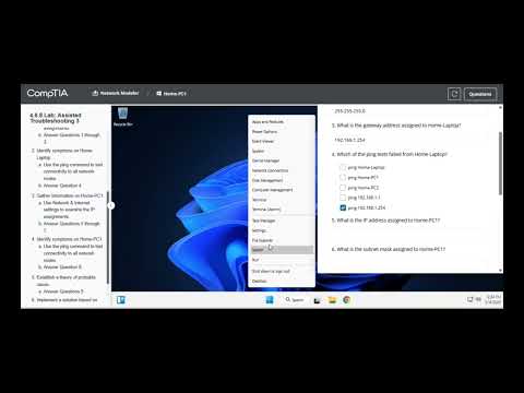 Testout | Network + | 4.6.8 Lab: Assisted Troubleshooting 3