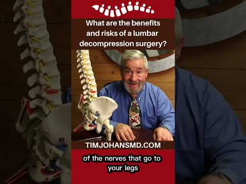 What are the benefits & risks of lumbar decompression surgery?
